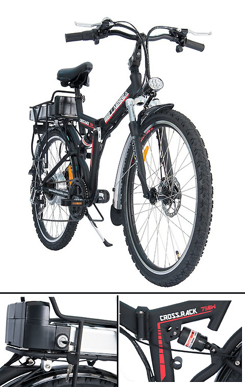 электровелосипед WELLNESS CROSS RACK 750W